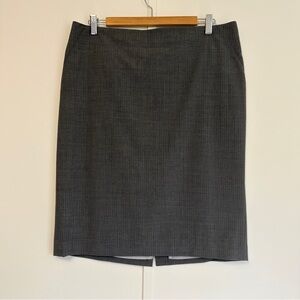 Banana Republic Charcoal Stripe Pencil Skirt 12
